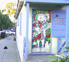 cat and house