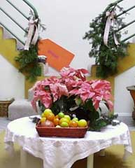 (center stairs)