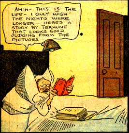 (reading in bed)