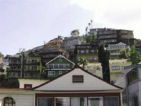 (houses on top of houses)