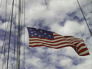 (flag waving)